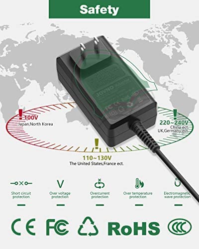 Charger for Shark Rocket Pro DK33-248080H-U Pet Pro IZ162H IZ163H IZ362H IZ363H IX140 IX141 IZ140C IZ140 IZ142 UZ145 IZ141C IZ162HC XBCHGX140 XSBT620 Stick Vac Vacuum, JOVNO 24.8V 800mA Adapter, 5.9ft