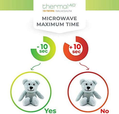 Thermal-Aid Zoo Microwavable Stuffed Animal - Plush Toy and Hot Cold Pack - Buckley The Blue Bear
