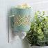 CANDLE WARMERS ETC Pluggable Fragrance Warmer- Decorative Plug-in for Warming Scented Candle Wax Melts and Tarts or Fragrance Oils, Soft Mint