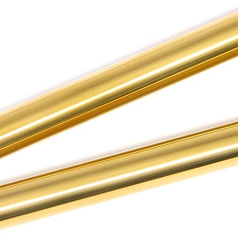 Swpeet 2Pcs 1/4 Inch in Diameter 14 inch in Length Brass Solid Round Rod Lathe Bar Stock Kit, Perfect for Various Shaft, Miniature Axle, Model Plane, Model Ship, Model Cars