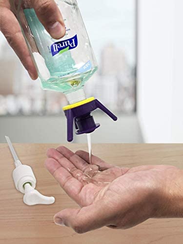 Flip-It! Bottle Emptying Kit - Flip Bottle Upside Down to Get Every Drop Out of Lotions, Shampoos and Kitchen Condiments (6 Pack, Pastel Color Edition)