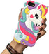 iFunny Unicorn Case for iPhone 5S/SE 2016 (Not for iPhone SE 2020 4.7inch),3D Cute Cartoon Animal Unicorn Soft Rubber Silicone Phone Case for for iPhone 5 5S 5C SE(2016) 4.0 inch (Pink)