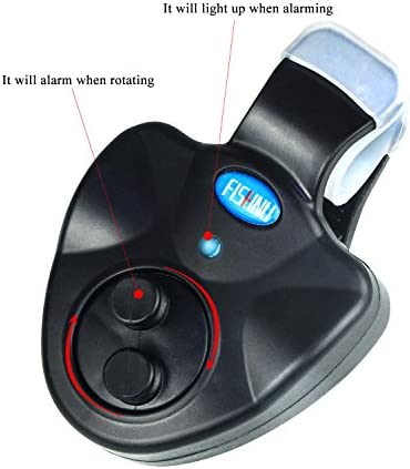 FISHNU Fishing Bite Alarms,Led Sound Fish Bite Indicators Fish Alarms,Esoteric Simplicity(Pack of 2)