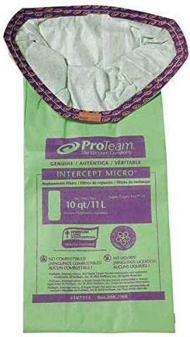 ProTeam Paper Bag, 10Qt Intercept 10 Pack Super Coach Pro 10