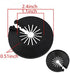 Wall Flange Easy Installation Plastic Radiator Escutcheon Water Pipe Drain Line Cover Collar Wall Pipe Cover Decoration Pipe Collars,Pipe Collar Cover (0.59-1.1inch, Black)