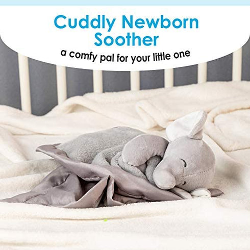 KIDS PREFERRED Carter's Elephant Plush Stuffed Animal Snuggler Lovey Security Blanket - Gray