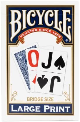 Bicycle Large Print Playing Cards (Color May Vary)