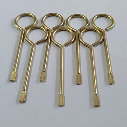 Interior Bedroom Bathroom Door Emergency Key, Key Pin for Interior Privacy Door Lock Compatible - 8 Pack