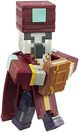 ?Minecraft Dungeons 3.25-in Collectible Enchanter Battle Figure and Accessories, Based on Video Game, Imaginative Story Play Gift for Boys and Girls Age 6 and Older