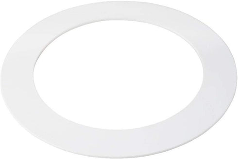 5 Pack Gloss White Goof Trim Ring for 8" Inch Recessed Can Lighting Down Light, Outer Diameter 8.6 Inches, Inner Diameter 6.2 Inches