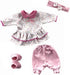 Pedolltree Reborn Baby Dolls Clothes 16 inch Girl 5 Piece Set for 16-17 inch Reborn Baby Girl Dolls