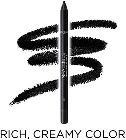 L'Oreal Paris Makeup Infallible Pro-Last Pencil Eyeliner, Waterproof and Smudge-Resistant, Glides on Easily to Create any Look, Brown, 0.042 oz.