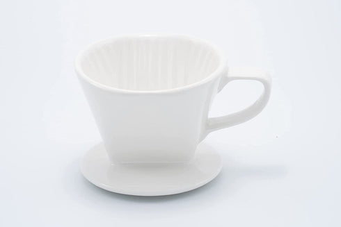 Blue Alx Coffee Ceramic Coffee Dripper - Size 02 / White