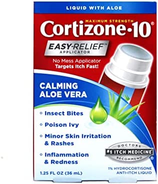 Cortizone 10 Hydrocortisone Anti-Itch Liquid 1.25 fl oz (Pack of 2)
