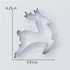 LILIAO Christmas Reindeer Cookie Cutter - 3.9 x 4.3 inches - Stainless Steel