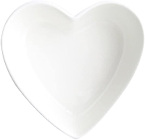 WAIT FLY Heart-shaped Bowls for Salad Soup Snack Dessert Best Kitchen Household Cooking Gifts for Home Kitchen, White