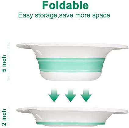 Zafina Sitz Bath for Toilet Seat, Foldable Postpartum Care Basin, Sitz Bath Tub for Soothes and Cleanse Vagina & Anal, Hemorrhoids and Perineum Treatment, Ideal for Post-Episiotomy Patients…