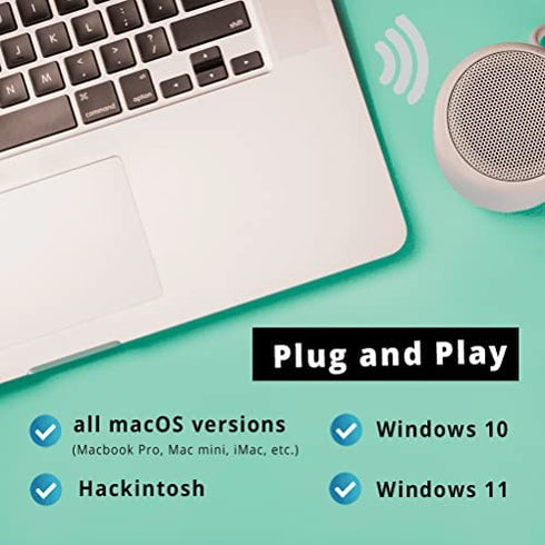 Hideez USB Bluetooth Adapter for PC, macOS, Linux, ChromeOS, Raspberry Pi – Low Energy, Long Range Bluetooth Adapter + EDR for PS4, Xbox, Mouse, Keyboard, Headphones, Speakers, Printers