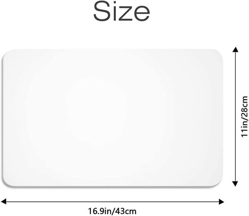 Rolin Roly 8PCS Plastic Placemats Clear Placemat Washable Non-Slip Heat Resistant Table Mats for Dining Translucent Kitchen Wipeable Pastry Mat