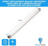 4 Pack T5 21 Inch LED F13T5CW LED Replacement Bulb F13T5 LED 9 Watts 920 Lumens Cool White 4100k F13 T5 13 Watt Bulb