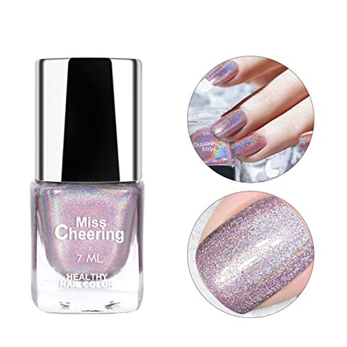 Ownest. Holographic Nail Polish, Gorgeous Glossy Holographic Halo Glitter Polish Nail Art Nail Pigment Diamond Laser Nail Polish-LS06