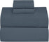 Ruvanti 4 Pcs Full Size Dark Grey Bed Sheets, Extra Soft Brushed 1800 Microfiber Sheet Set, Wrinkle Resistant, Breathable, Luxurious, Deep Pocket, Warm, Include Flat Sheet, Fitted Sheet, 2 Pillowcase.
