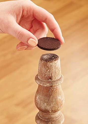 Scotch SP822-NA Brand 3M, Round, 1 in. Diameter, Brown, 32/Pack Felt Pads, Count