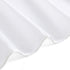 EurCross Extra Wide Shower Curtain Liner 84 x 72inch, Weighted Bottom Solid White Fabric Bathroom Shower Curtain with 14 Metal Grommets