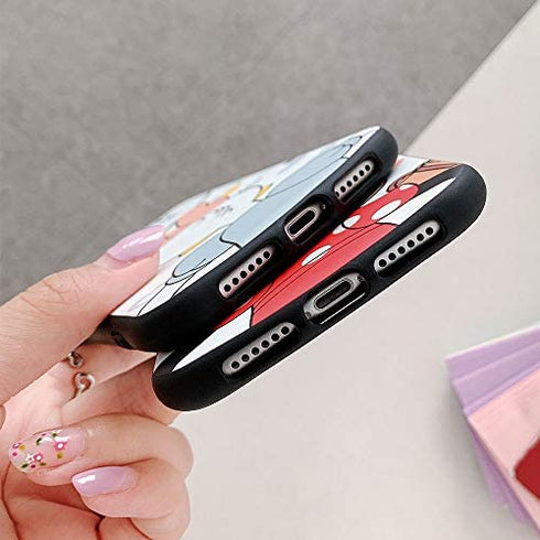 XGrand Disney Collection Cute Cartoon Case for iPhone 11 6.1", Style Pattern Small Waist Design Holder Stand Shockproof Protective Cover for Kids Teens Girls (iPhone 11) - Minnie Mouse