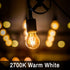 SHINESTAR 6-Pack A19 Clear Led Light Bulbs, E26 Led Bulb 60w, 2700K Warm White, Non-dimmable