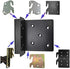 Bed Frame Bed Post Double Hook Slot Hardware Attachment Bracket for Wooden Bed-Set of 4