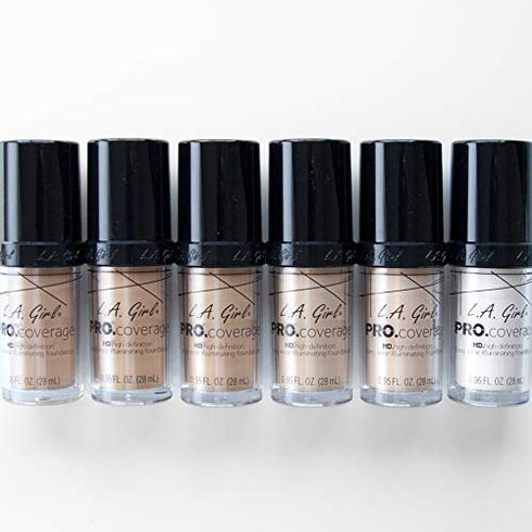 L.A. Girl Pro Coverage Liquid Foundation, White, 0.95 Fl Oz