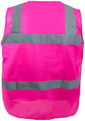 RK Safety PK0430 ANSI/ISEA Class 2 Certified Female Safety Vest (Pink, 2XL)