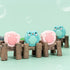 GeekShare Cute Animal Theme Silicone Joycon Thumb Grip Caps,Compatible with Nintendo Switch / OLED / Switch Lite,4PCS -- Frog & Axolotl