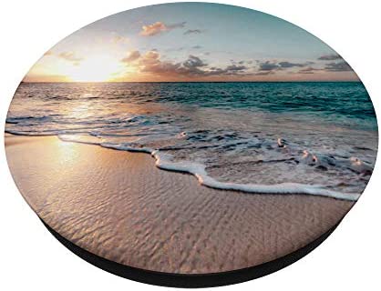 Beach Ocean Sunset Wave - Tropical Sand PopSockets PopGrip: Swappable Grip for Phones & Tablets