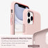 SURPHY Silicone Case Compatible with iPhone 11 Pro Case 5.8 inches, Liquid Silicone Full Body Thickening Design Phone Case (with Microfiber Lining) for 11 Pro 5.8" 2019, Pink