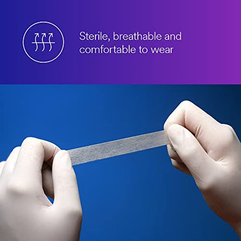 3M™ Steri-Strip™ Reinforced Adhesive Skin Closures, R1546, 1/4 in x 4 in (6 mm x 100 mm), 10 Strips/Envelope