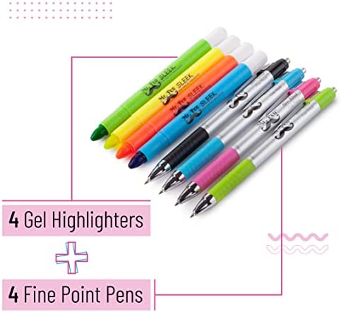 Mr. Pen- Bible Highlighters and Pens No Bleed, 8 Pack, Bible Journaling Kit, Bible Pens No Bleed Through, Gel Highlighters, Bible Markers No Bleed Through, Bible Study Kit, Christian Gifts