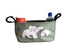 Wheelchair Organizer - Fits Handles of Any Wheelchair, Special Needs Buggy, Rollator or Mobility Scooter – Wheelchair Cup Holder – Cell Phone Pocket - Lots of Storage (Gray-Green Polar Bear)