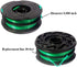 THTEN DF-080 String Trimmer Spools Compatible with Black Decker GH1100 GH1000 GH2000 Electric String Grass Trimmer Lawn Edger DF-080-BKP 30ft 0.080" Dual Auto-Feed Spool 4 Pack