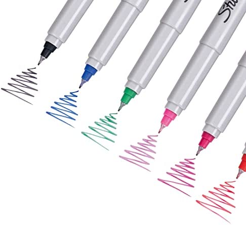 SHARPIE Permanent Markers | Ultra-Fine Point | Assorted Colours | 12 Count