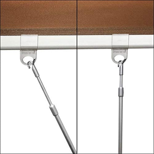 MiLin Draw Rod for Cordless Window Blinds and Shades, Telescopic 13in to 24in, Universal Telescoping Drapery Pull Rod and Adjustable Curtain Wand (13 - 24 in)