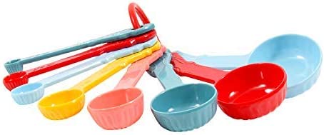 The Pioneer Woman Timeless Beauty 8-Piece Melamine Measuring Spoon Set