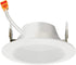 Basics 4 in. 2700K Soft White LED 600 Lumen Retrofit Downlight Baffle Trim Module, White