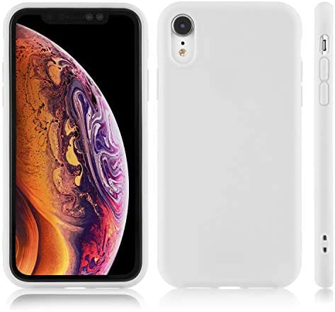 for iPhone XR White Case, technext020 Shockproof Ultra Slim Fit iPhone 10R Cover TPU Soft Gel Rubber Cover Shock Resistance Protective Back Bumper for Apple iPhone XR White