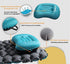 Blow up Pillows, AllynX Lightweight, Compact, Comfortable Inflatable Pillow for Camping, Backpacking, Turquoise Blue