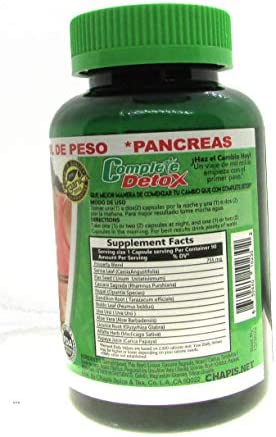 Complete Detox Organic./ Super Limpieza Suave 90 Capsules