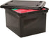 ADVANTUS File Tote with Lid, 19 x 15.5 x 11 Inches, Black (34052)