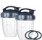 Blender Cups for Nutribullet Blender, Blender Replacement Parts 18OZ Cups with 2 Flip Top To Go Lids and 2 Rubber Gaskets Compatible with Nutri Bullet 600W/900W Blenders (6 PCS)