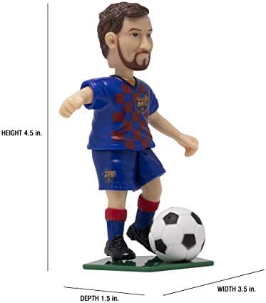 Maccabi Art Official Lionel Messi FC Barcelona Soccer Action Figure, 4.5” H x 3.5” W x 1.5” D